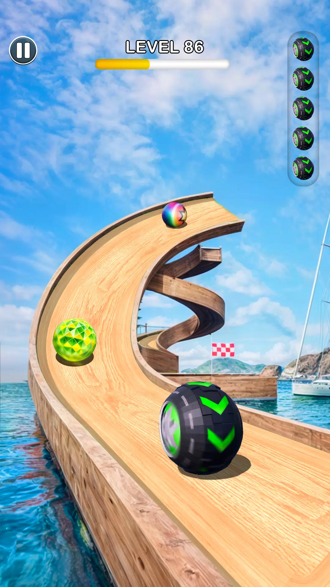 Rolling Ball Sky Escape 스크린샷 3