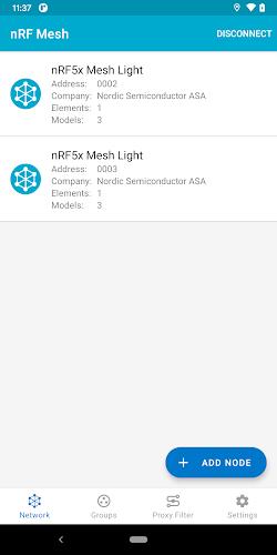 nRF Mesh ภาพหน้าจอ 1