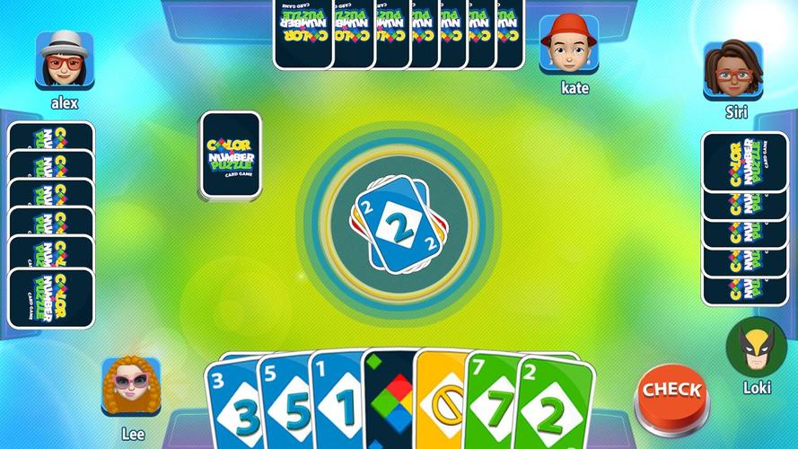 Color & Number - Card Game Schermafbeelding 2