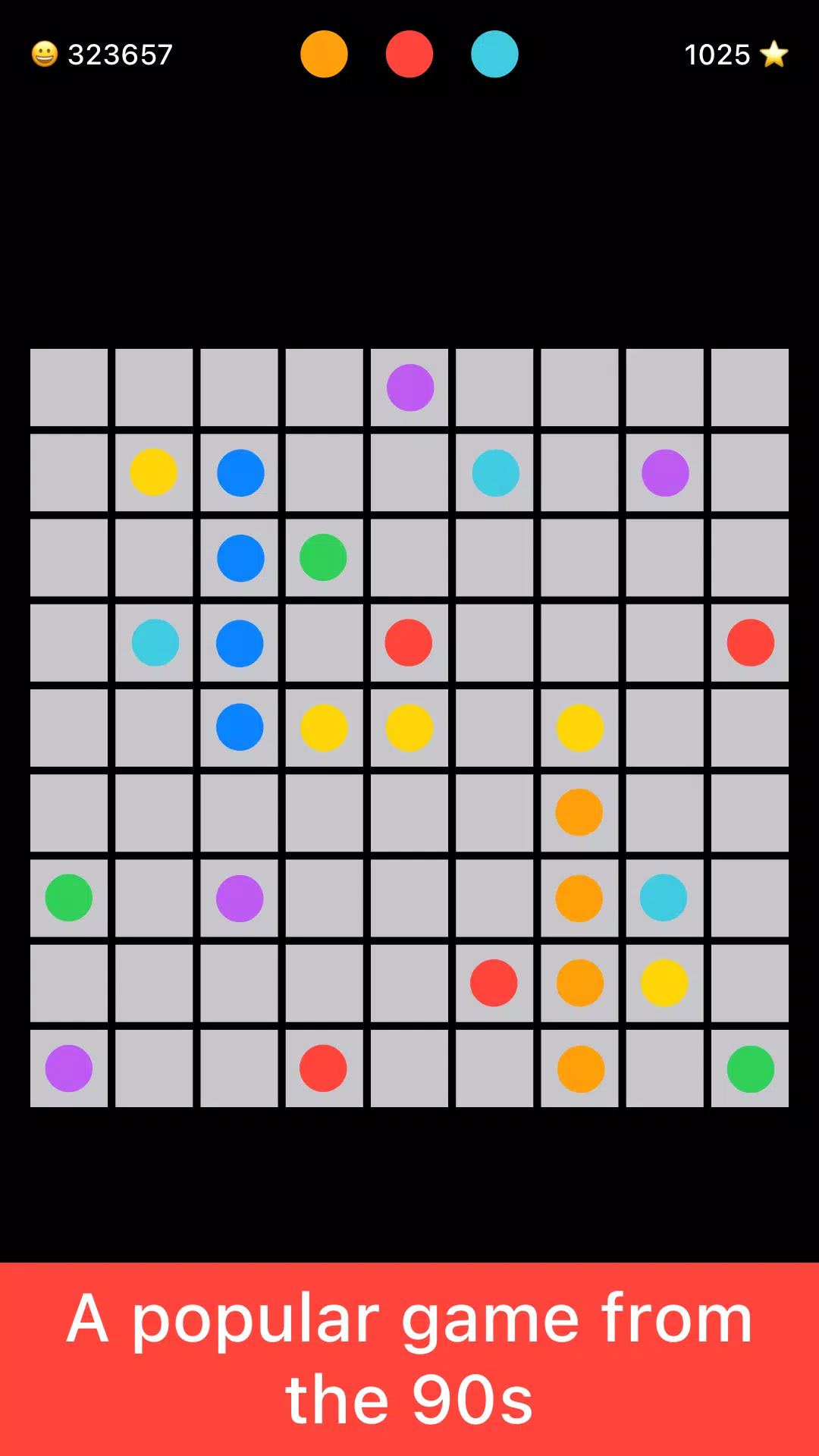 Lines 98 Color Balls - Retro スクリーンショット 2