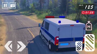 Offroad Police Van 2021 - Poli Schermafbeelding 1