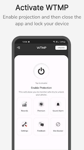 WTMP App: Who Touched My Phone Скриншот 1