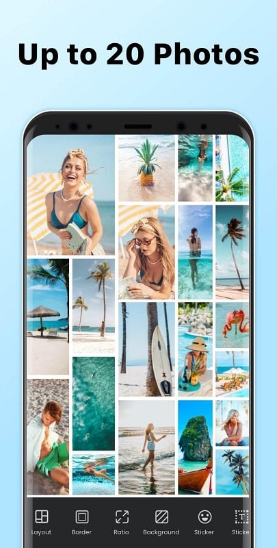 Photo Collage Maker & Grid Ekran Görüntüsü 3