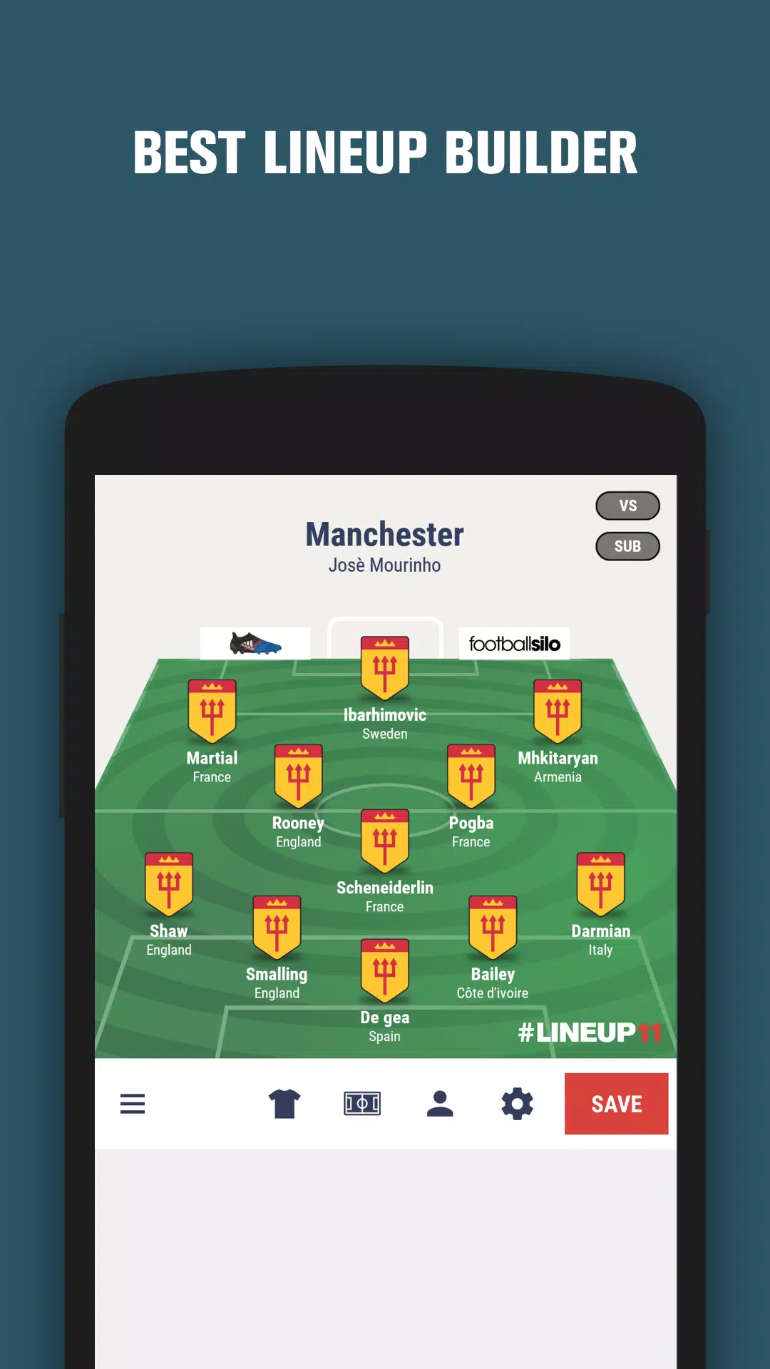 LINEUP11 Schermafbeelding 2