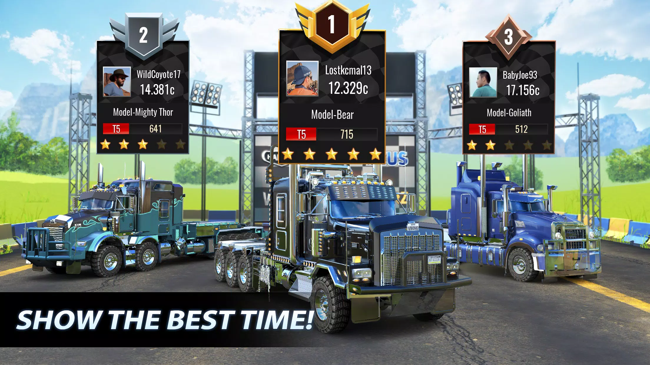 Big Rig Racing: Drag racing Schermafbeelding 3