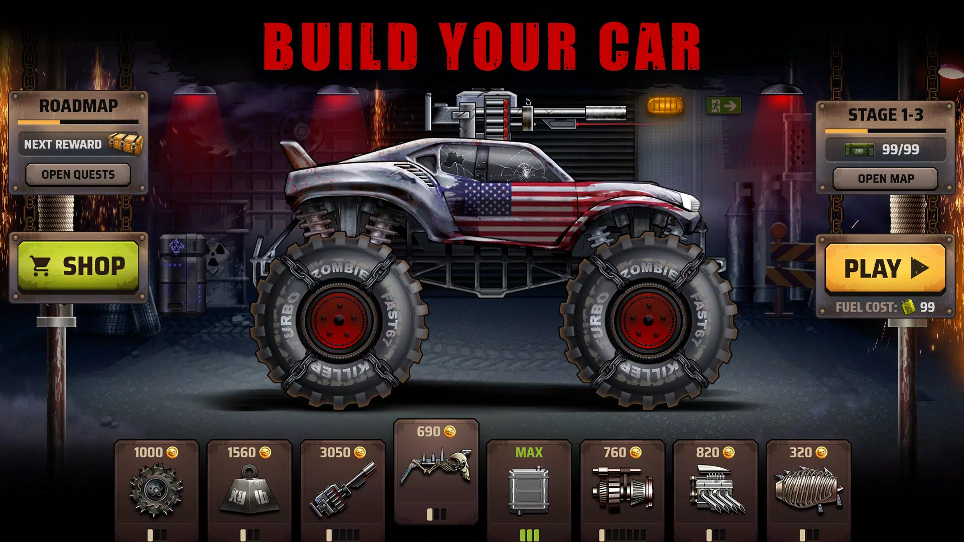 Zombie Hill Racing 스크린샷 1