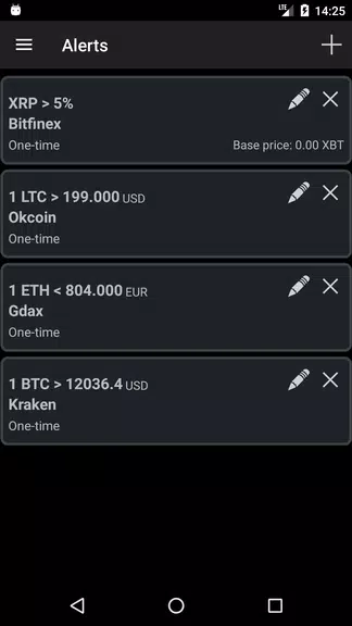 Bitcoin Ticker Widget Schermafbeelding 4