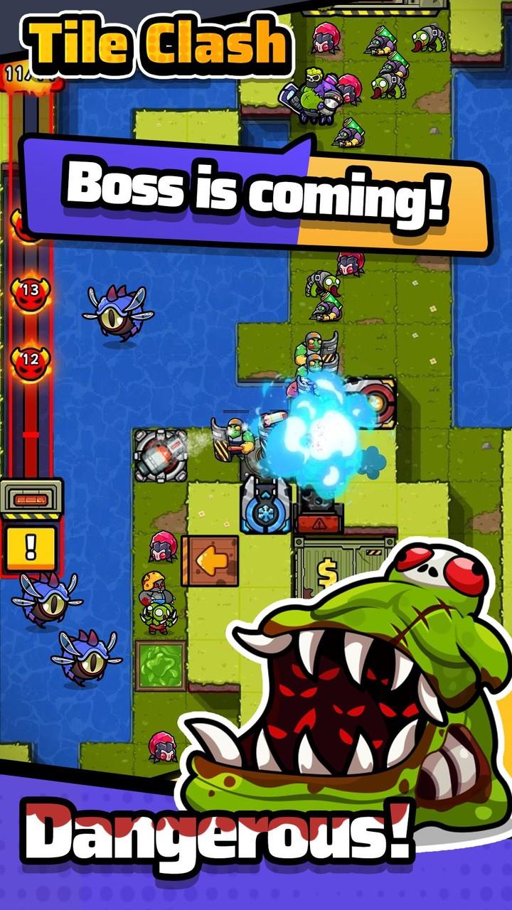 Tile Clash TD:Trap Defense Schermafbeelding 2