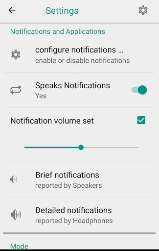 Schermata Spoken notifications 4