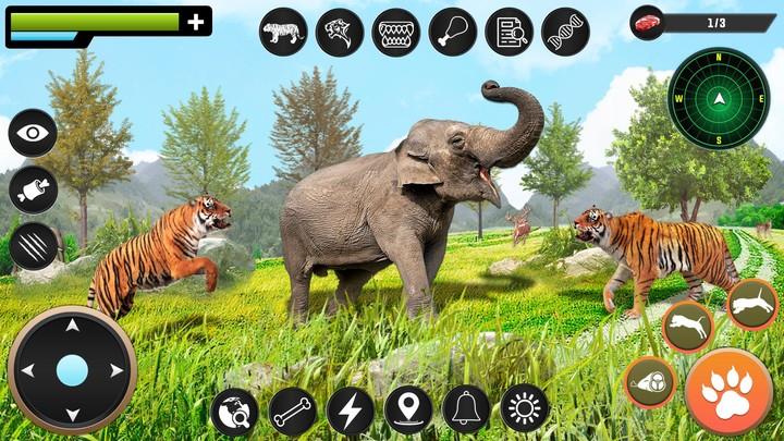 Tiger Simulator Animal Game 3D Скриншот 2