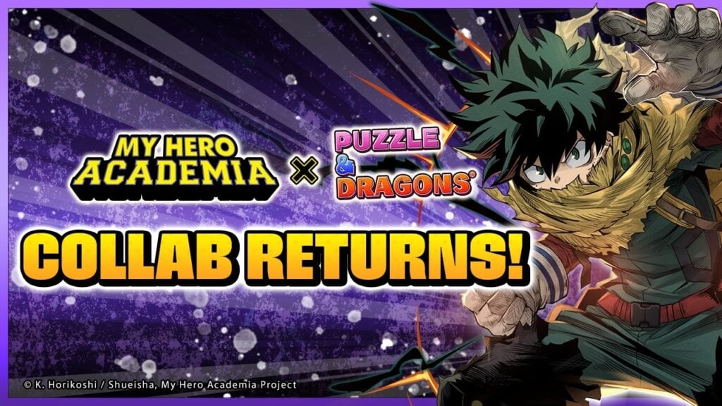 Conquiste masmorras e marque jogadas grátis no crossover Puzzle & Dragons x My Hero Academia!