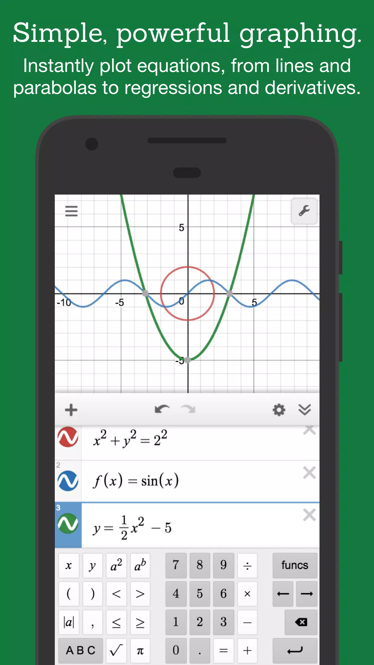 Desmos Schermafbeelding 1