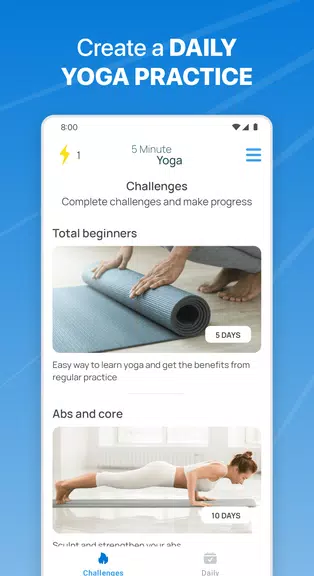 5 Minute Yoga 스크린샷 1