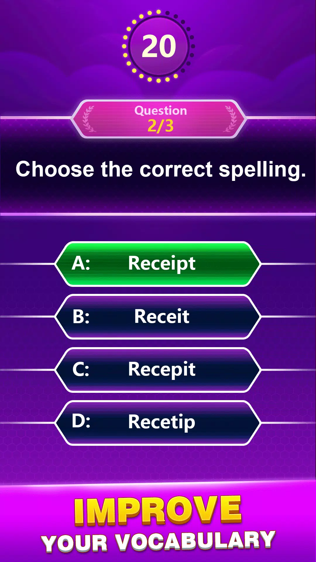 Spelling Quiz - Word Trivia Screenshot 4