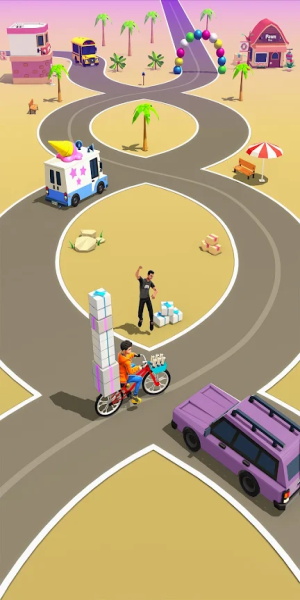 Paperboy Ticket Delivery Game Schermafbeelding 2