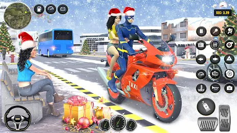 Schermata Superhero Bike Taxi: Bike Game 4