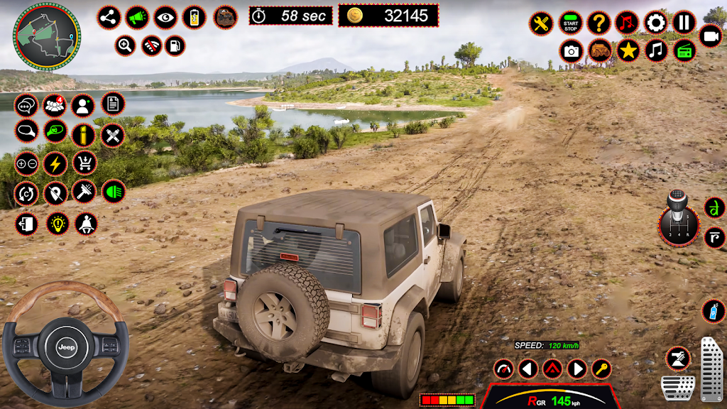 4x4 Jeep Driving Offroad Games Ekran Görüntüsü 3