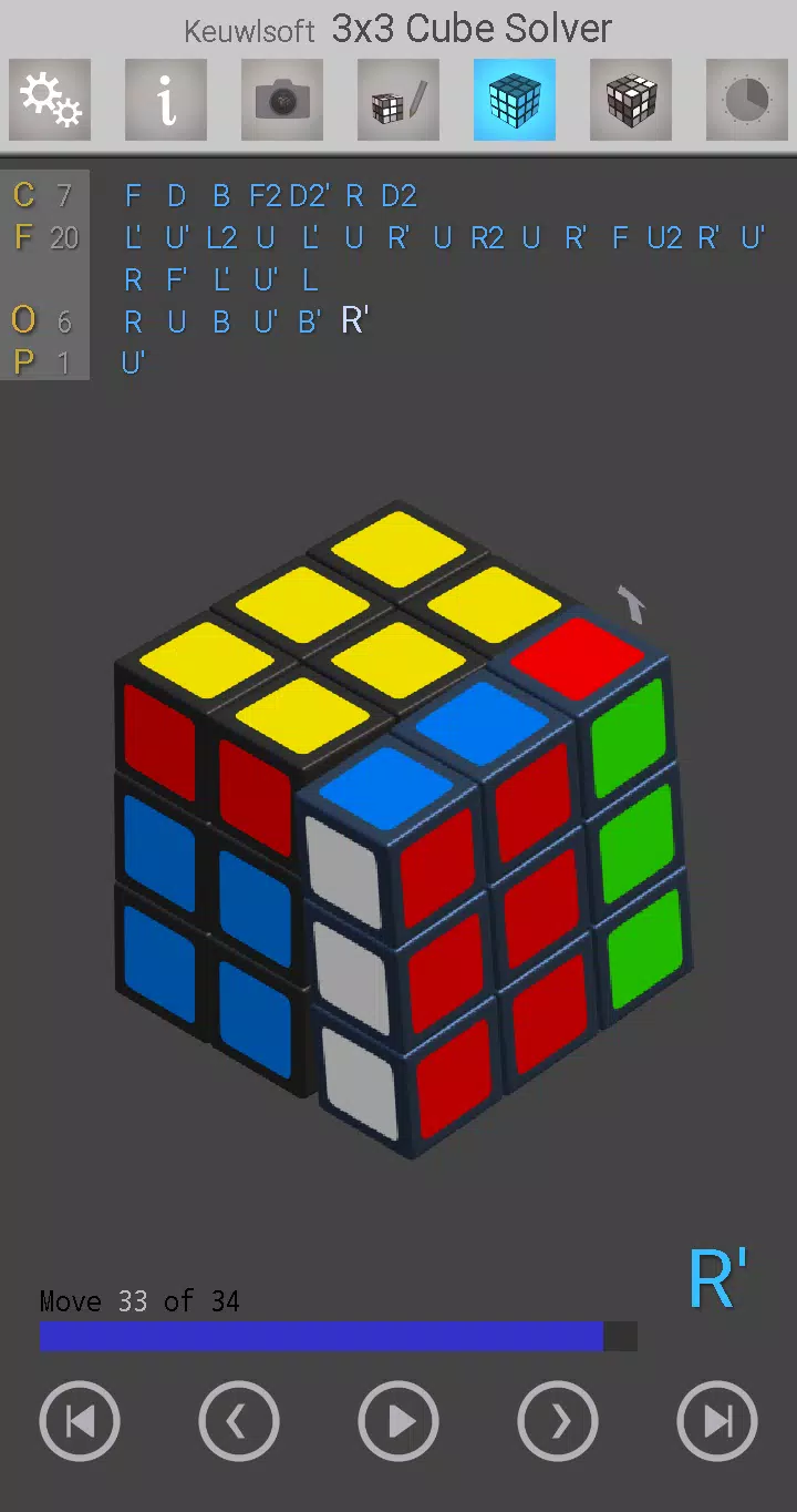 3x3 Cube Solver Screenshot 1