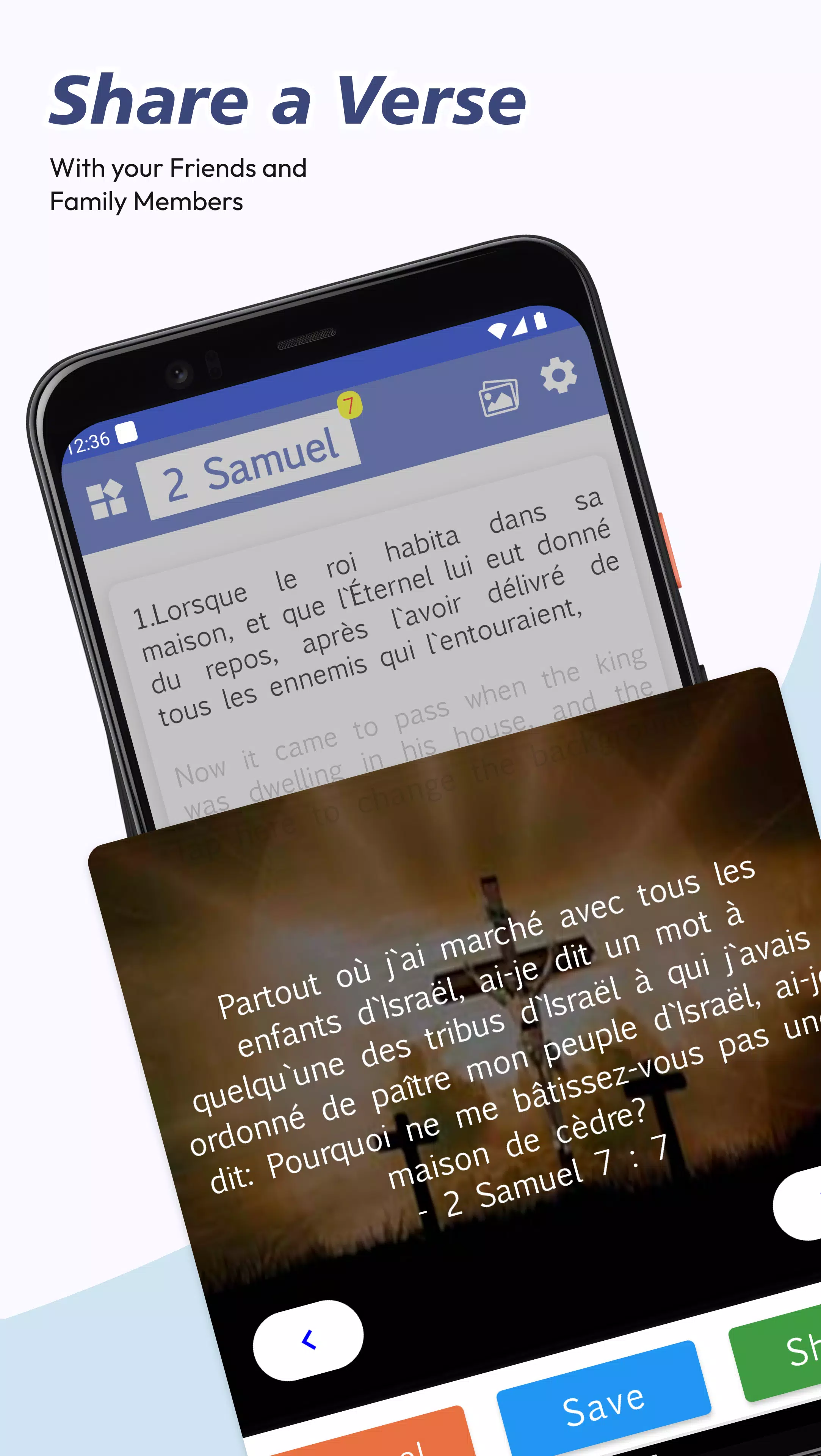 French English Bible Schermafbeelding 3