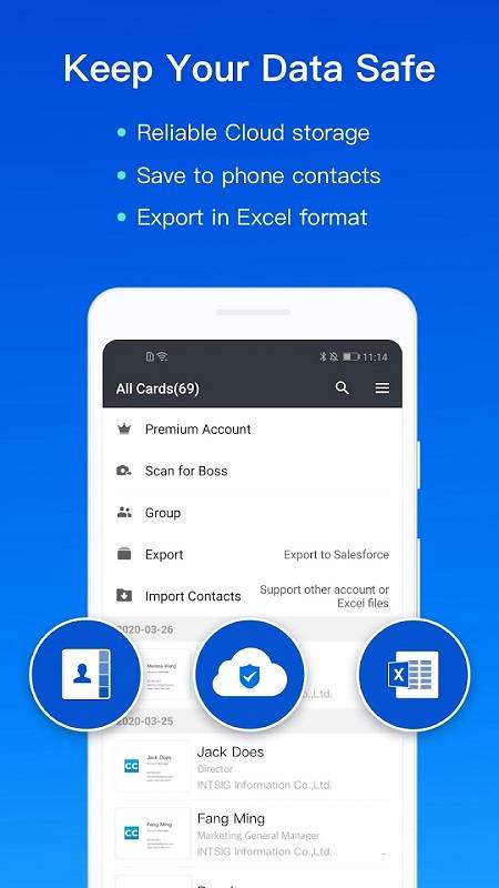 CamCard-Digital business card Скриншот 3