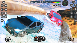 Water Slide Car Race games Скриншот 1