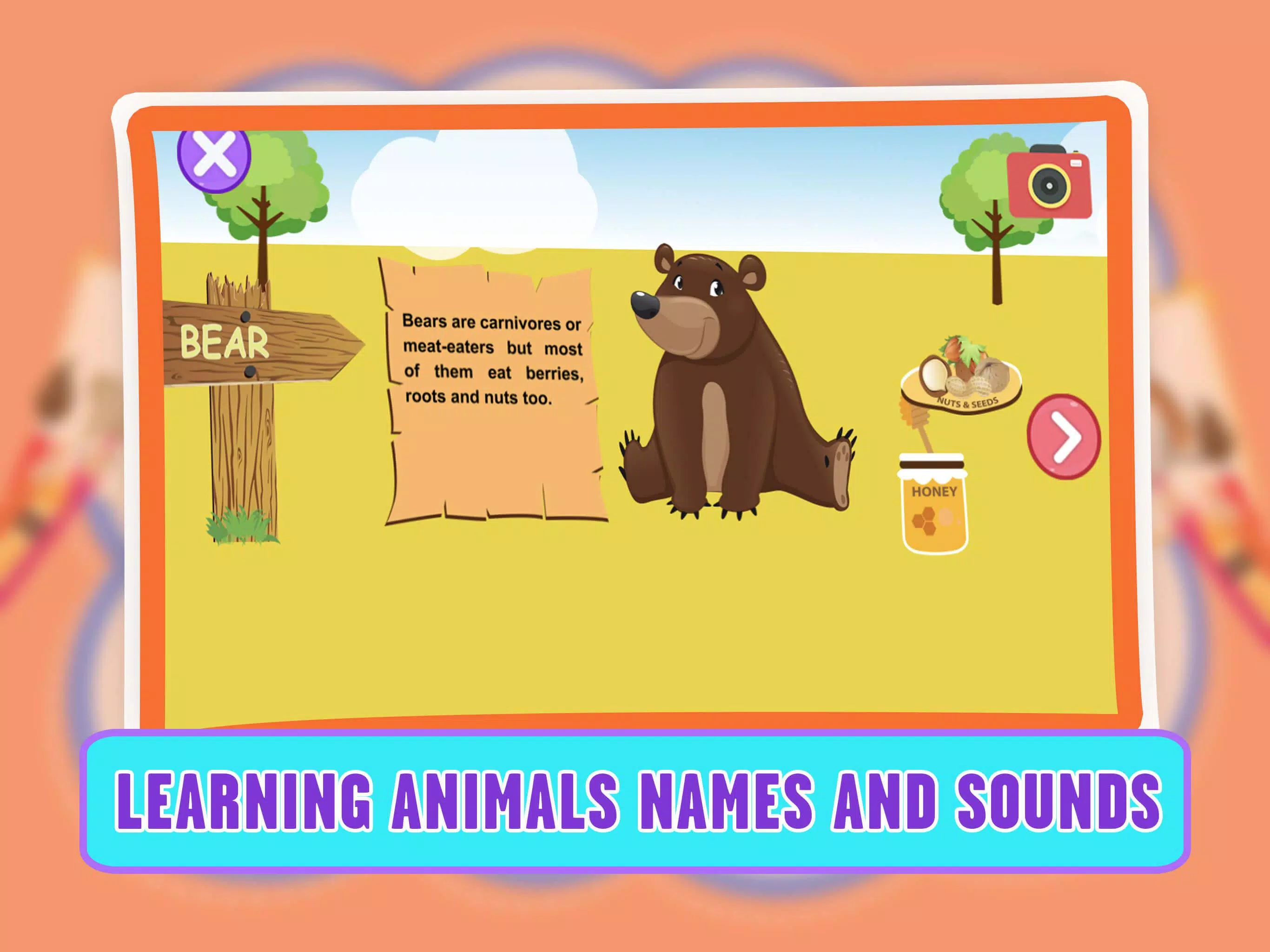 Learning Animal Coloring Games Schermafbeelding 2