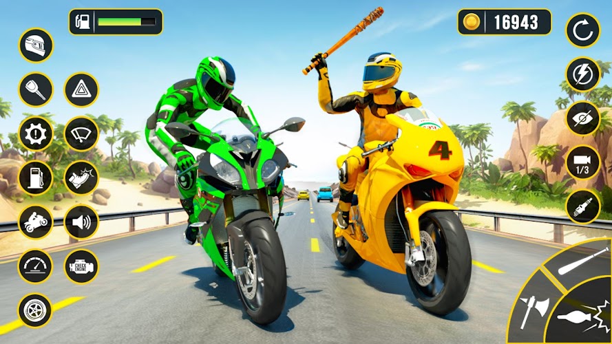 Moto Attack - Bike Racing Game Schermafbeelding 2