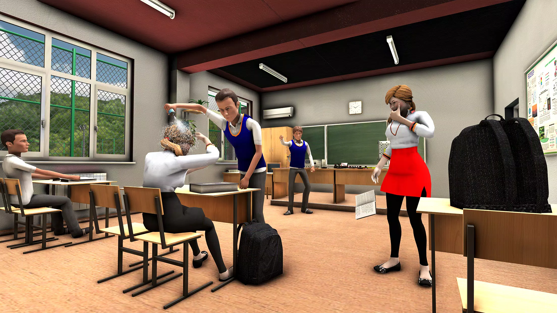 Bad Guys at School: Bad Boy 3D Schermafbeelding 2