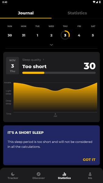 Sleep Tracker Zrzut ekranu 3