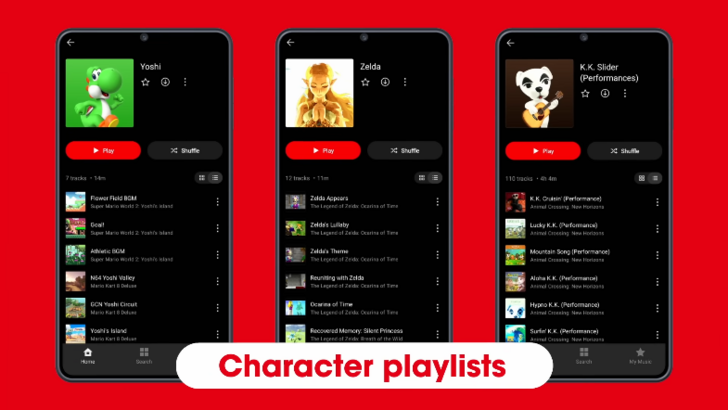 Nintendo Music App Screenshot