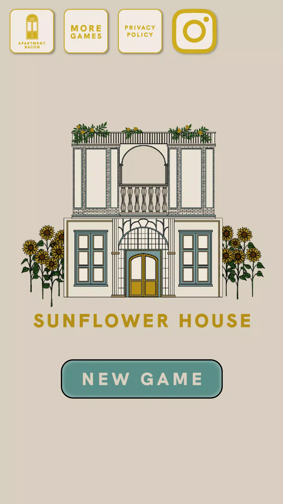 SUNFLOWER HOUSE : ROOM ESCAPE Schermafbeelding 1