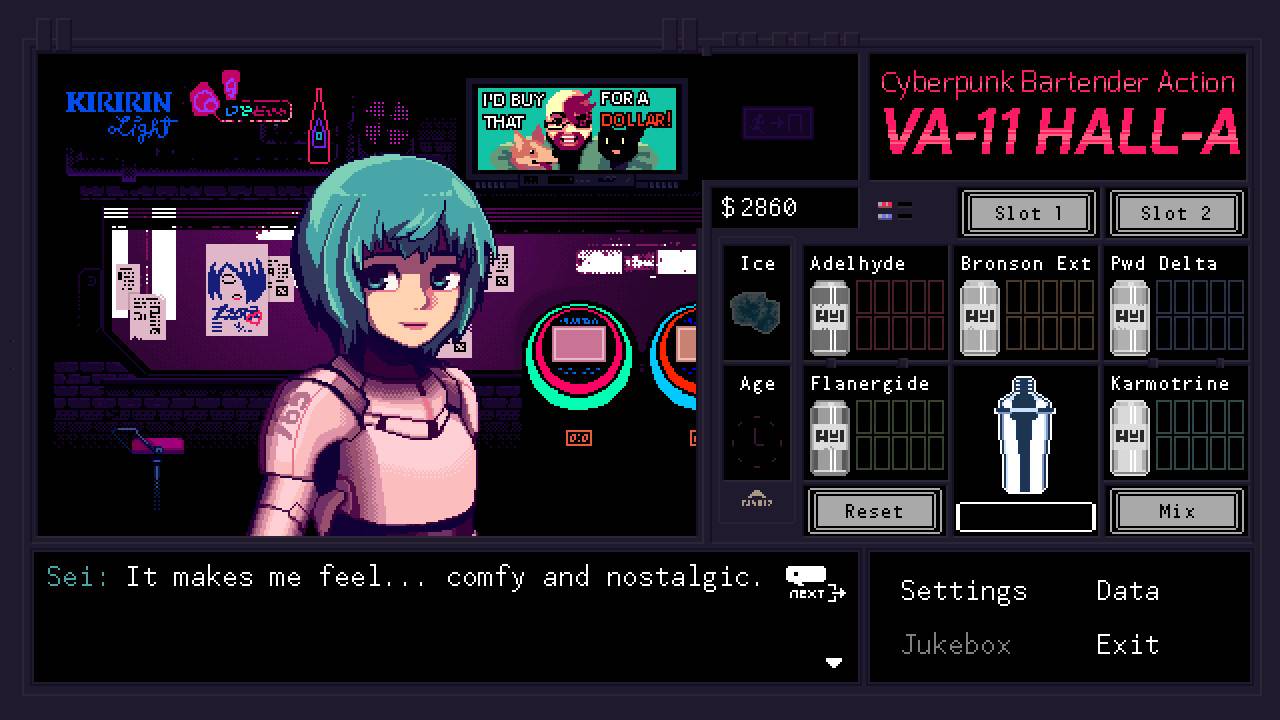 Image: VA-11 Hall-A Artwork