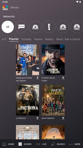 The NBC App - Stream TV Shows スクリーンショット 1