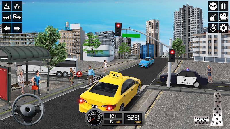 Taxi Simulator 3d Taxi Sim Schermafbeelding 3