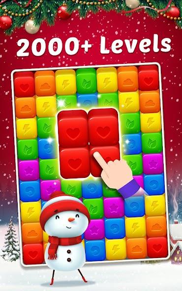 Toy Cubes Pop - Match 3 Game Mod Schermafbeelding 1