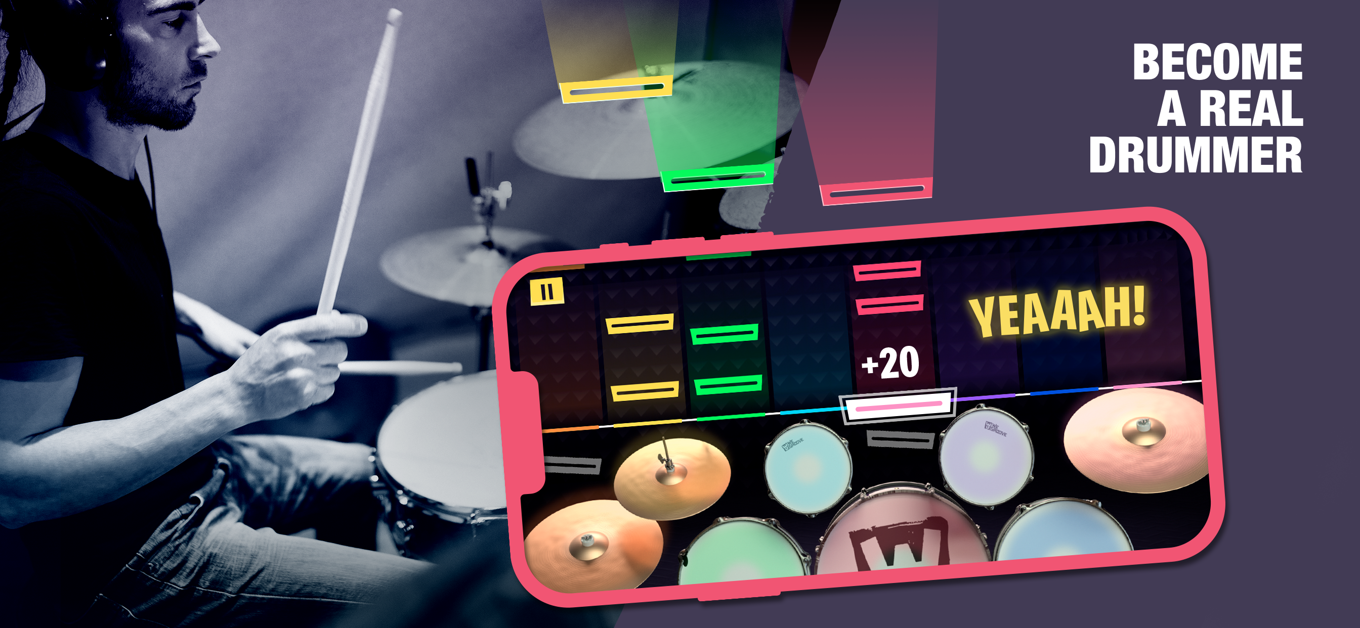 WeGroove: play & learn to drum Ekran Görüntüsü 1