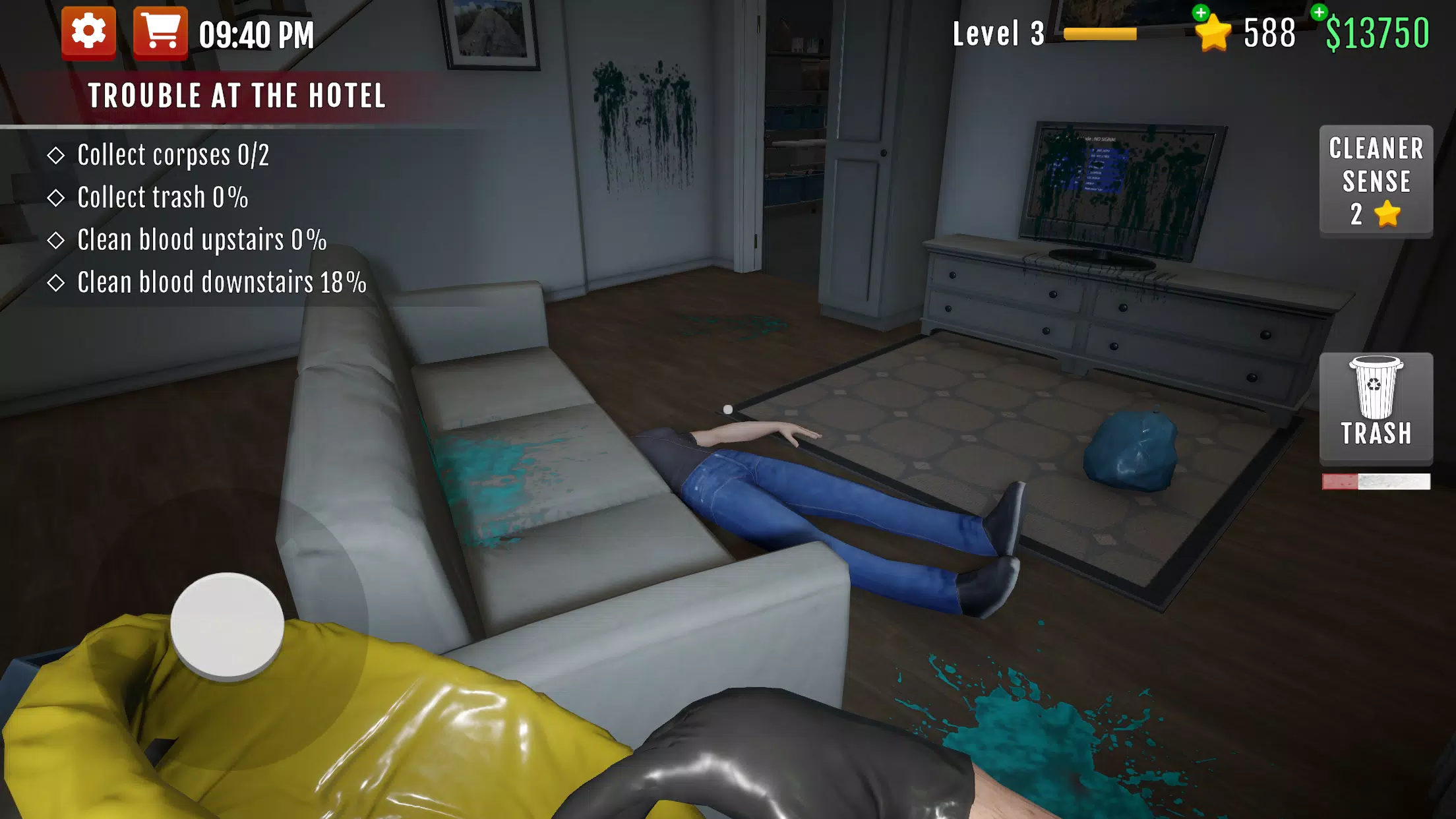 Crime Scene Cleaner: Mobile 3D Capture d'écran 3