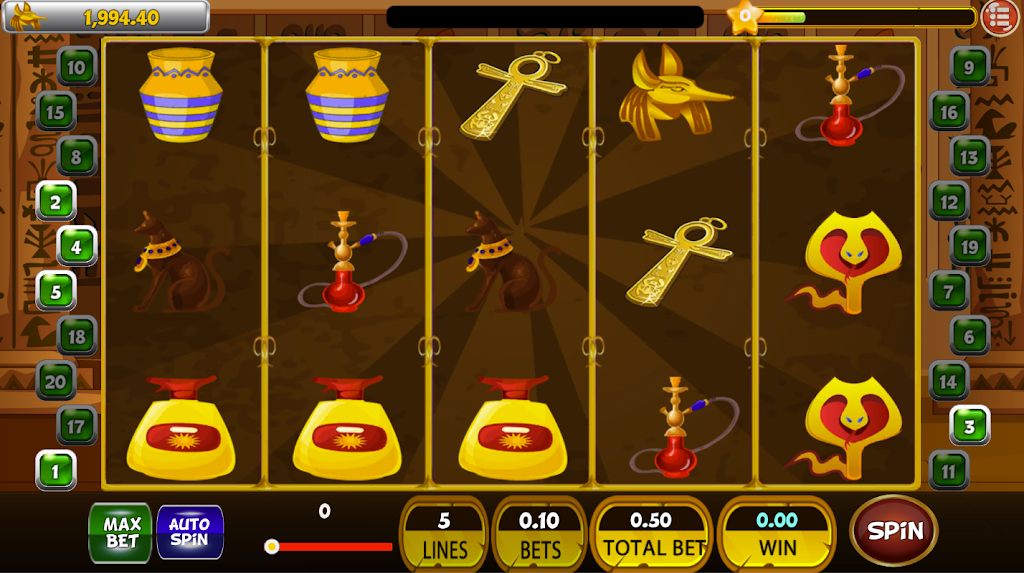 Classic Cleopatra Egypt Slot Machine ♛ Screenshot 1