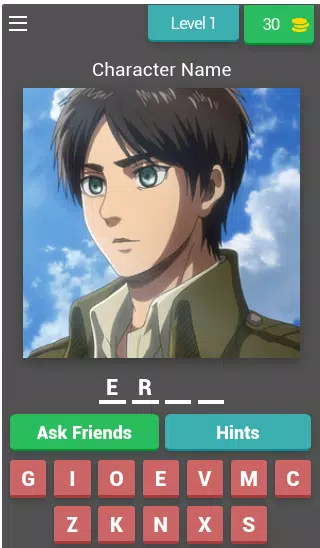 Attack On Titan Quiz Schermafbeelding 1