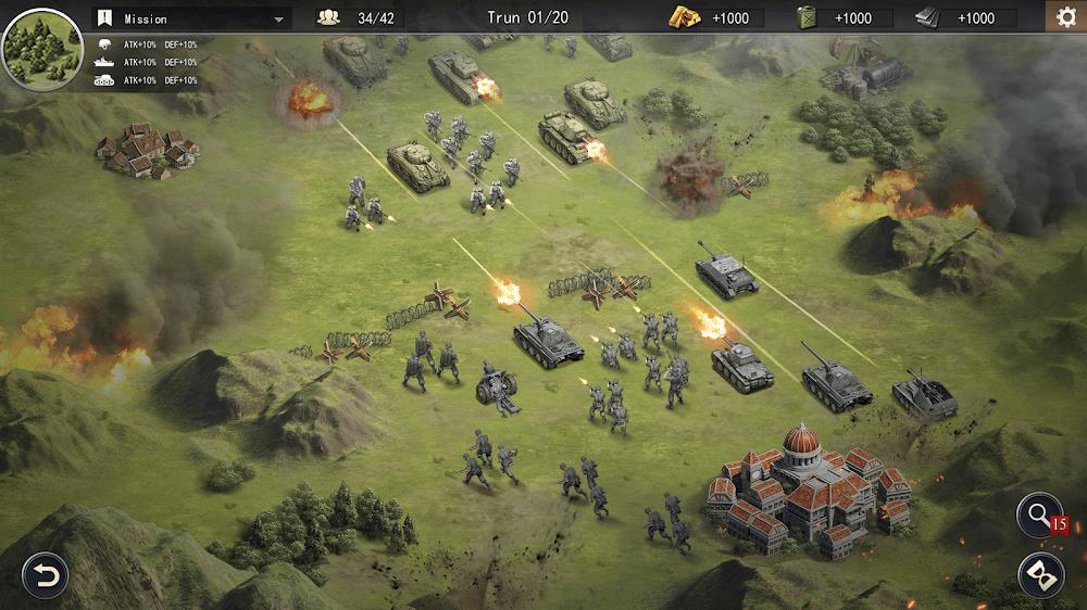 World War 2: Strategy Games Schermafbeelding 2