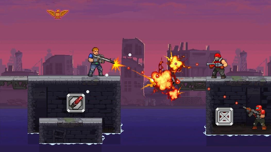 Gun Force Side-scrolling Game Mod Schermafbeelding 3