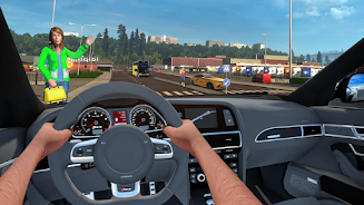 Taxi Driving Simulator Game 3D Schermafbeelding 1