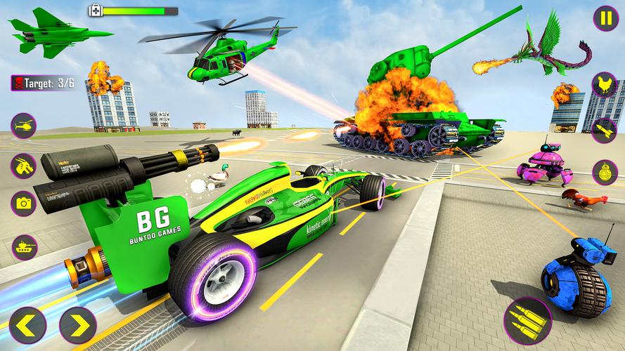 Heli Robot Car Game:Robot Game Schermafbeelding 4