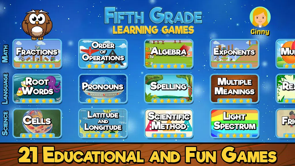 Fifth Grade Learning Games Captura de tela 3