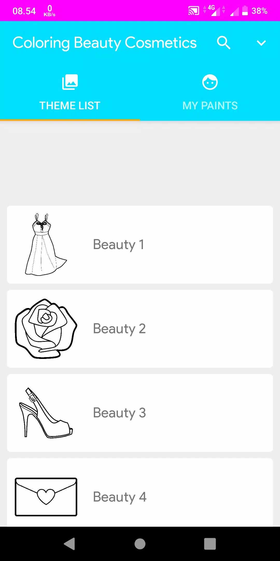 Coloring Beauty Cosmetics Captura de pantalla 1
