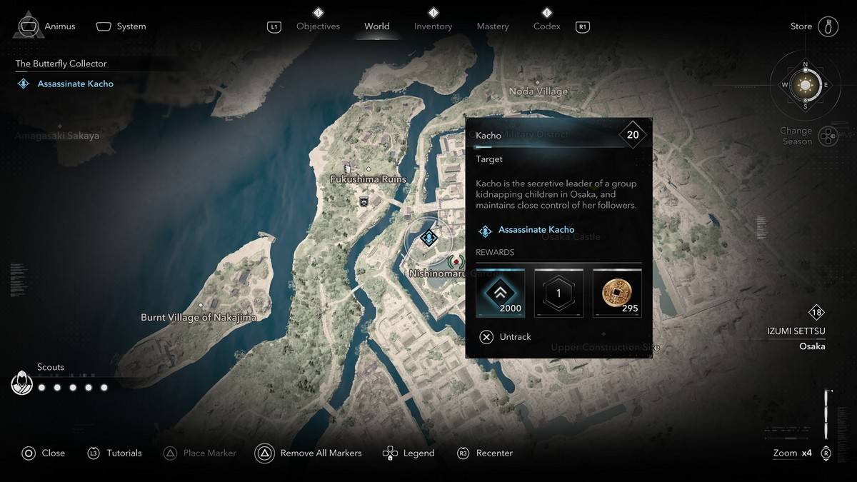 Comment et où trouver tous les membres du collection de papillons dans Assassin's Creed Shadows Kacho