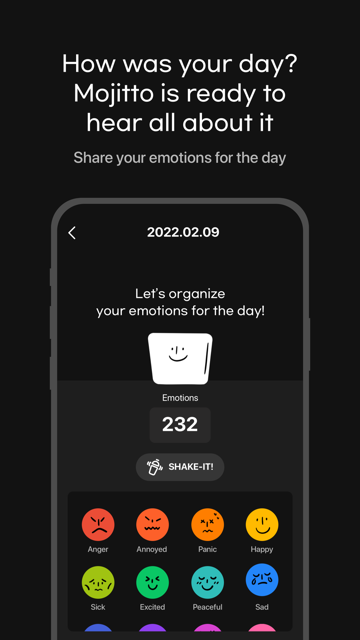 Mojitto - Daily Emoji Diary Schermafbeelding 3