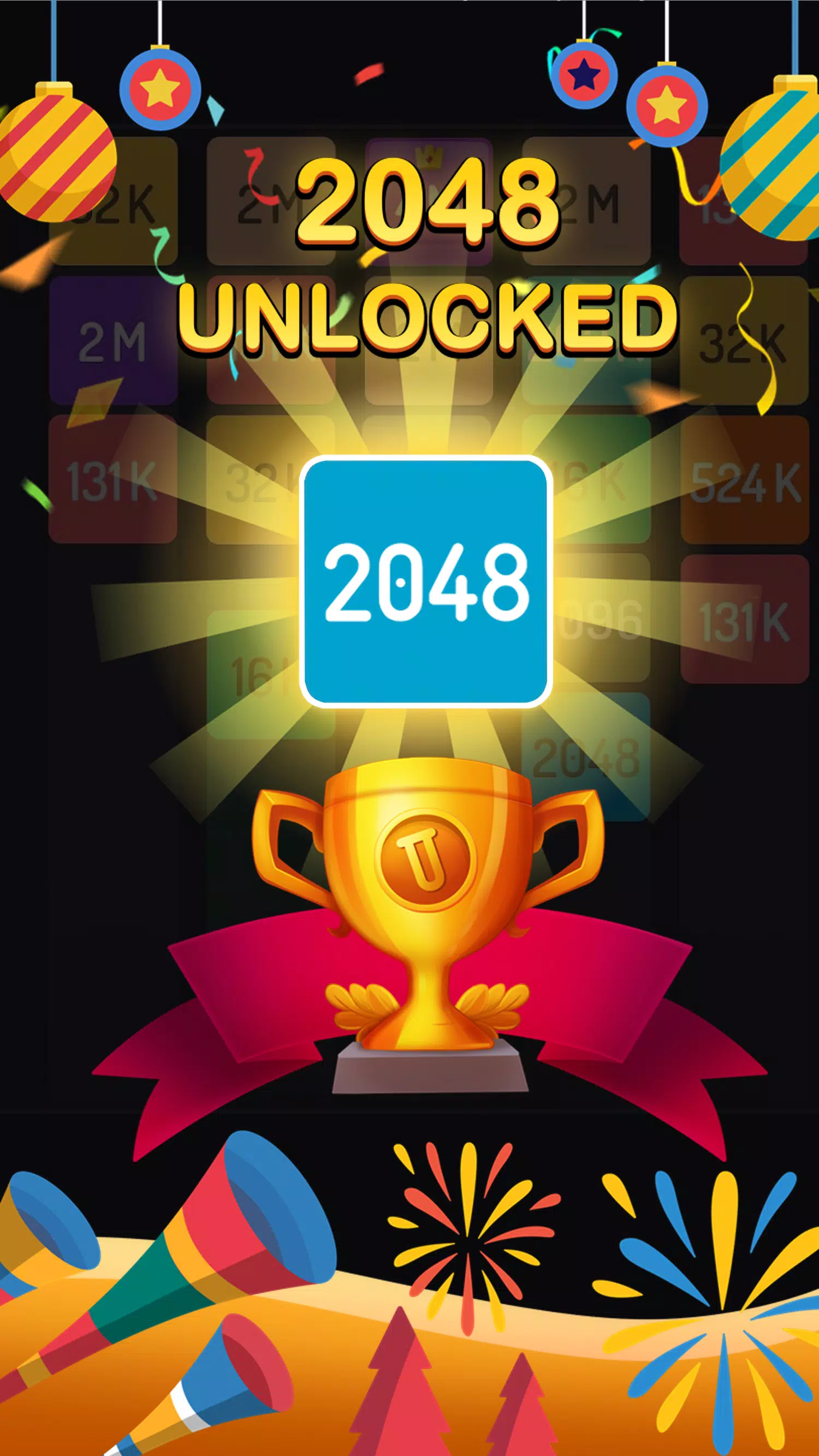2048 Merge Games - M2 Blocks Captura de tela 2