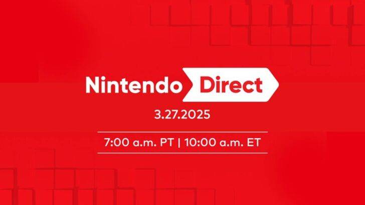 Nintendo Direct設置於2025年3月，Switch 2下週下週