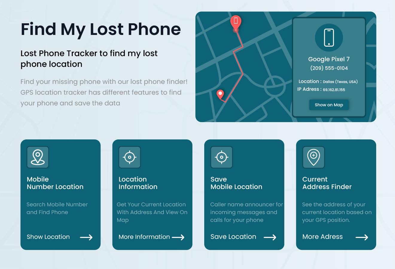 Find Lost Phone ဖန်သားပြင်ဓာတ်ပုံ 1